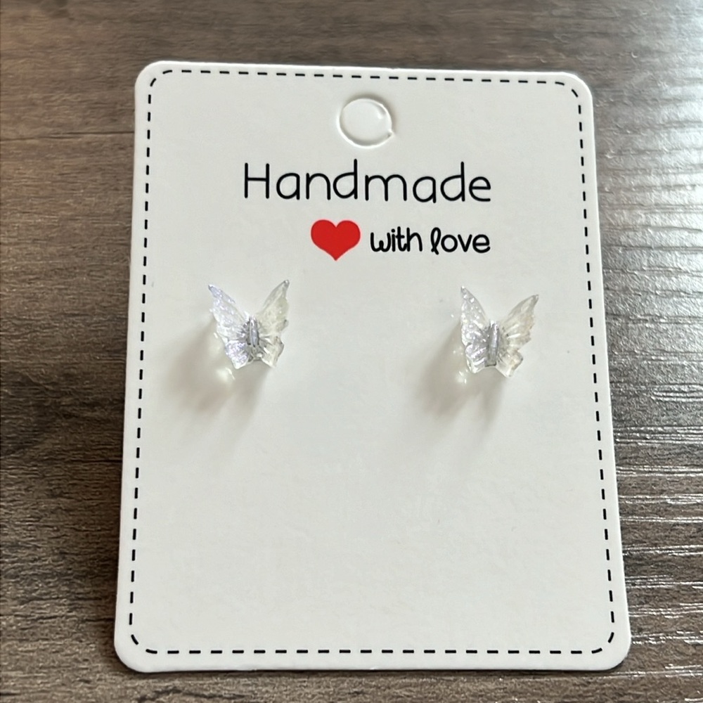 Handmade butterfly earrings